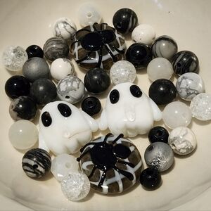 Beads Jewelry Making Halloween‎ Ghost Spider Bead Soup Crafts Beading BC200